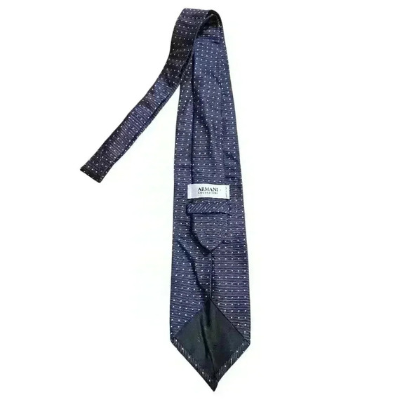 Armani Collezioni Men's Tie Gray Made in Italy 100% Silk  #013 - Picture 1 of 7